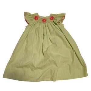 Edgehill Collection Gingham Floral Embroidered Dress